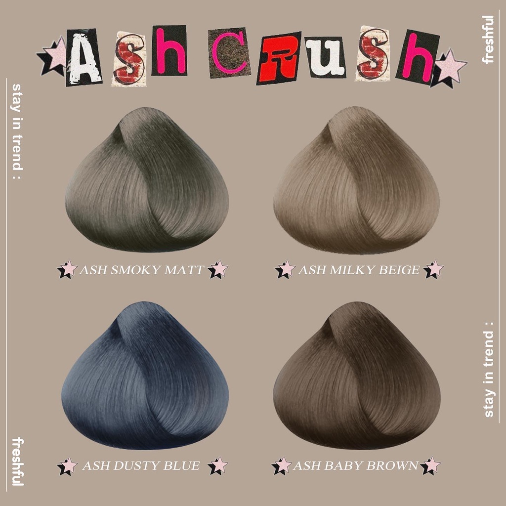 ภาพสินค้าFreshful Crush Hair Color เฟรชฟูล ครัช แฮร์ คัลเลอร์ น้ำยาเปลี่ยนสีผม (ผลิตภัณฑ์เปลี่ยนสีผม) จากร้าน castlec.official บน Shopee ภาพที่ 6