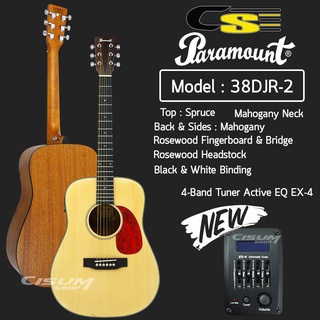 Paramount 38DJR-2 กีตาร์โปร่งไฟฟ้า 38