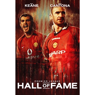 โปสเตอร์ เอริก ก็องโตนา Eric Cantona Manchester United แมนเชสเตอร์ยูไนเต็ด Manu MUFC แมนยู Red Devils Poster ฟุตบอล