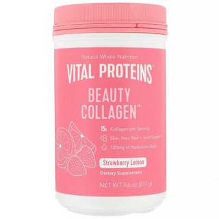 💥สินค้าUSA💥🇺🇸Vital Proteins Beauty Collagen, Strawberry Lemon, 9.6 oz (271 g)