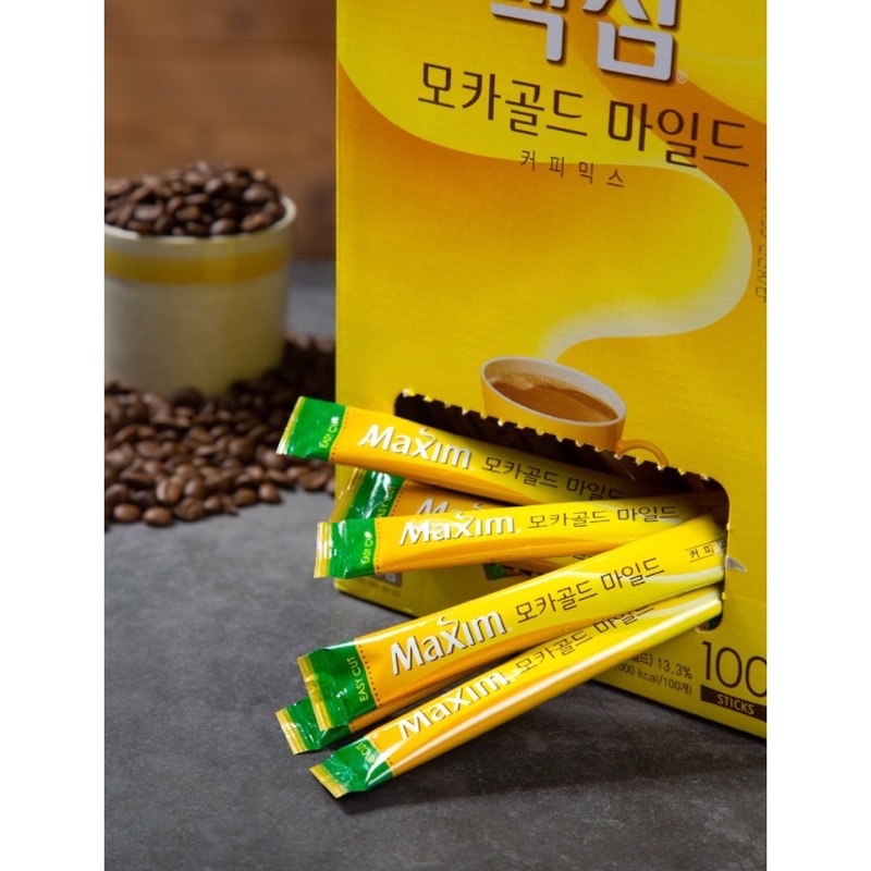 พร้อมส่ง-กาแฟเกาหลี-maxim-กาแฟยอดฮิตของคนเกาหลี-นำเข้าจากเกาหลีแท้