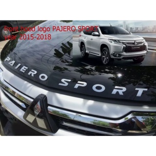 LOGO Pajero sport โลโก้ตัวนูน 3D โครเมี่ยม Pajerosport  Sport  งานสวยสุด ไม่ลอก