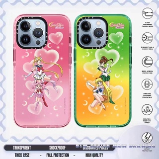 เคสโทรศัพท์มือถือแบบนิ่ม ใส กันกระแทก ลายการ์ตูนเซเลอร์มูนน่ารัก สําหรับ iPhone 14 13 12 11 Pro MAX 14Plus IX XS MAX XR 7Plus 8Plus