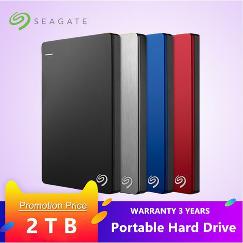 ราคาและรีวิวSeagate Hard Disk Eksternal 2TB 1TB Backup Portable HDD Eksternal
