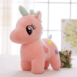 ✒☌✙40cm Soft Unicorn Plush Heart Baby Toy Kids Calming Rainbow Pillow Sleeping Pillow Doll Animal Stuffed Toy Birthday G