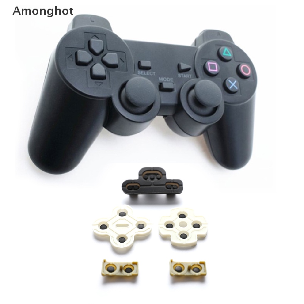 amonghot-ชุดปะเก็นปุ่มกดยาง-แบบเปลี่ยน-สําหรับ-ps3