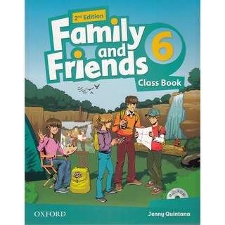 DKTODAY หนังสือแบบเรียน FAMILY &amp; FRIENDS 6:CLASS BOOK &amp; MULTIROM PK (2ED)