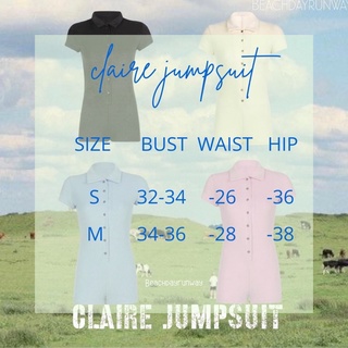 ภาพขนาดย่อของภาพหน้าปกสินค้าclaire jumpsuit จั้มสูทขาสั้น จากร้าน beachdayrunway บน Shopee ภาพที่ 8