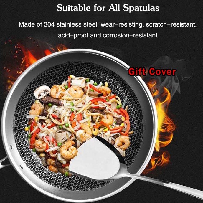 ข้อเสนอพิเศษ 304 Stainless Steel Wok Pan NonStick Pan