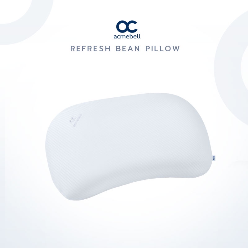 acmebell-refresh-bean-pillow-หมอนหนุน-แก้นอนตกหมอน-รองรับคอบ่าไหล่-หมอนเมมโมรี่โฟม