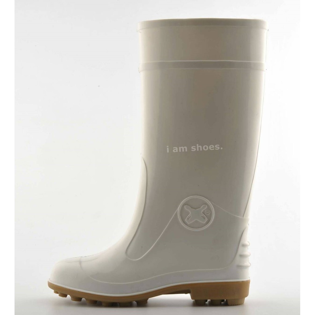 ภาพสินค้ารองเท้าบู๊ทยางกันน้ำ Bowling สีขาว สูง 12 14 นิ้ว ไซส์ 9.5-12 จากร้าน i_am_shoes บน Shopee ภาพที่ 3