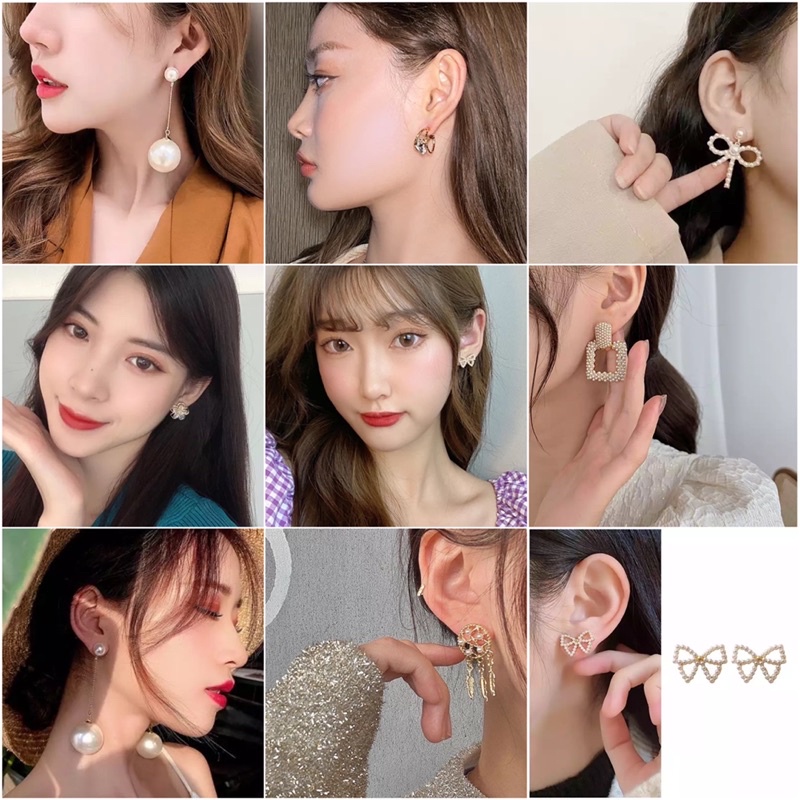 ภาพหน้าปกสินค้าBK25/ต่างหูงานเกาหลีชิคๆ มีหลายแบบ งานเก๋ๆ น่ารักมากๆ จากร้าน earrings_bytanatcha บน Shopee
