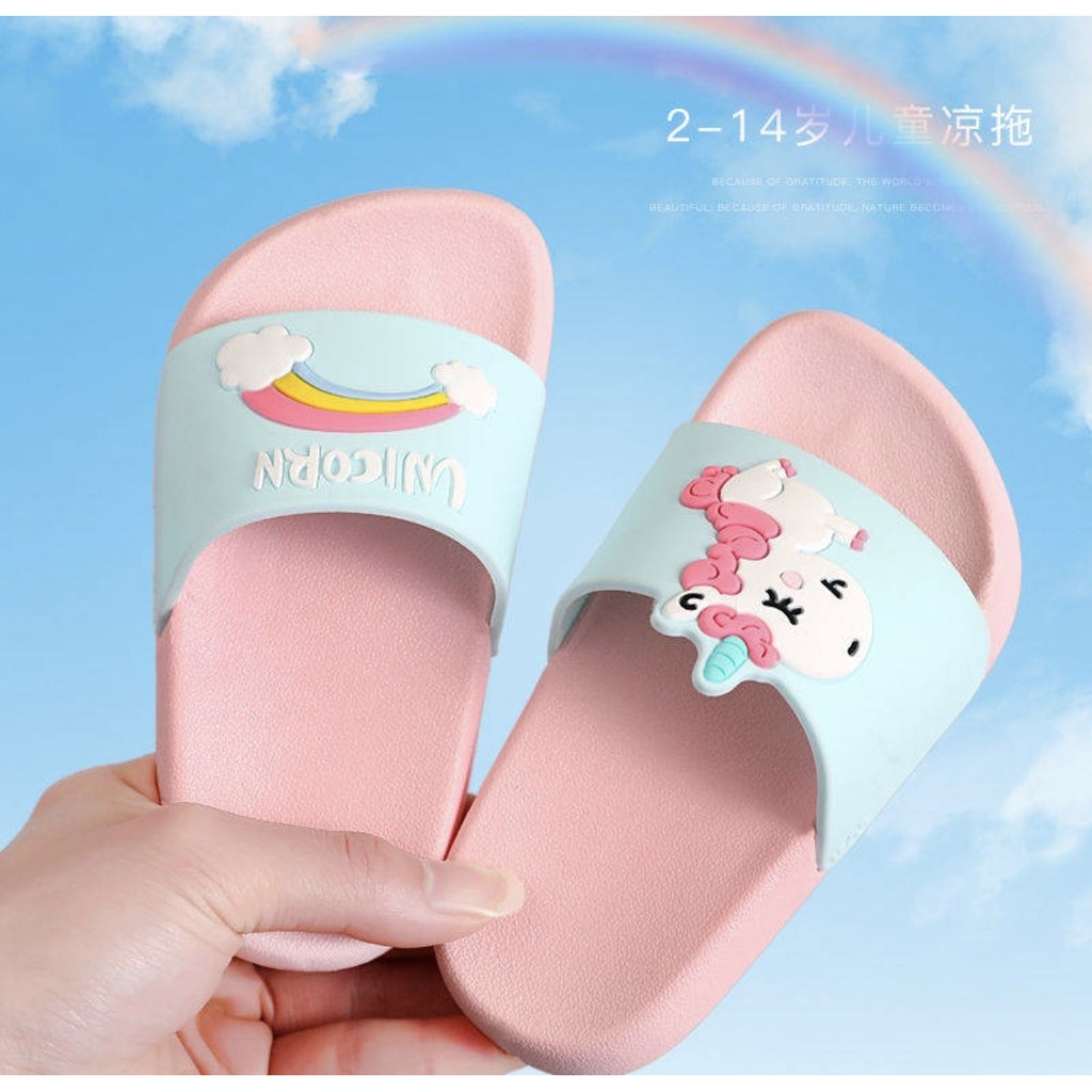 รองเท้าแตะ-รองเท้าเด็ก-ยูนิคอร์น-unicorn-slipper