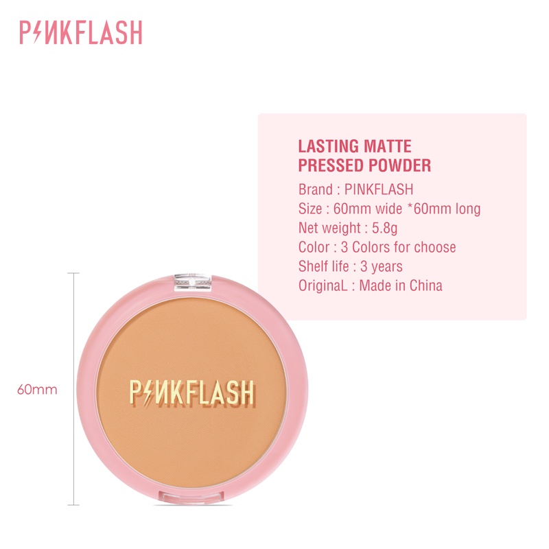 ภาพอธิบายเพิ่มเติมของ Pinkflash แป้งผสมรองพื้น เนื้อแมตต์ ติดทนนาน 8 ชั่วโมง