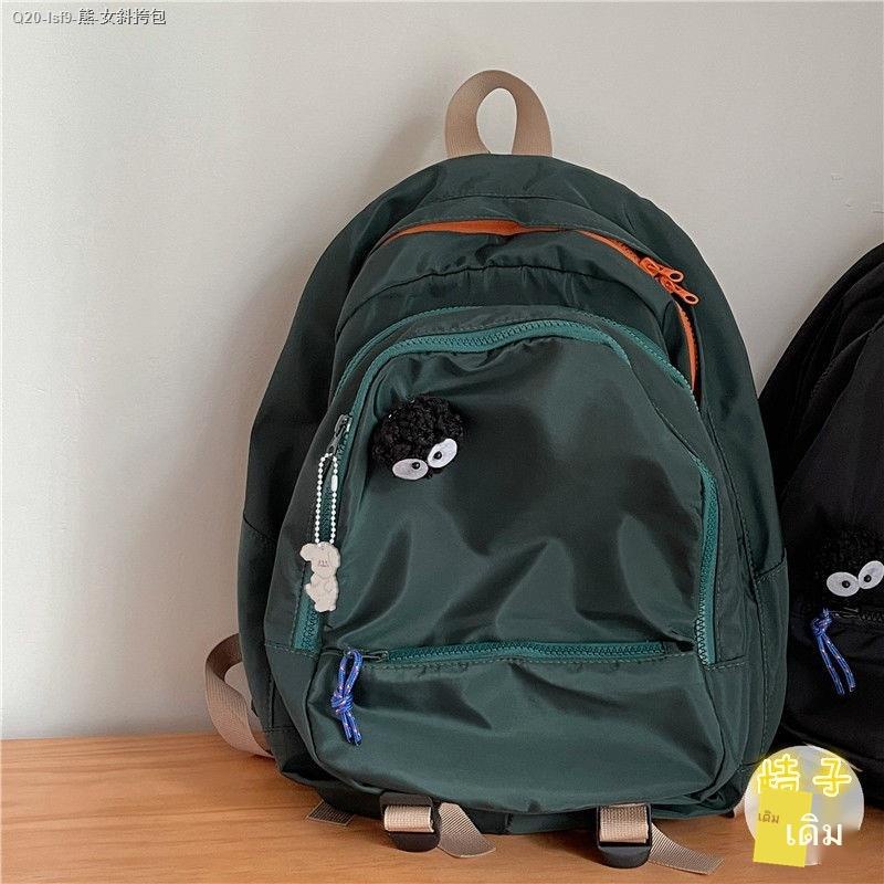 กระเป๋าเป้เดินทาง-ins-ญี่ปุ่นย้อนยุคลมมืดความจุขนาดใหญ่กระเป๋าเป้สะพายหลังนักเรียนมัธยมต้นกระเป๋านักเรียนหญิงเกาหลีรุ่