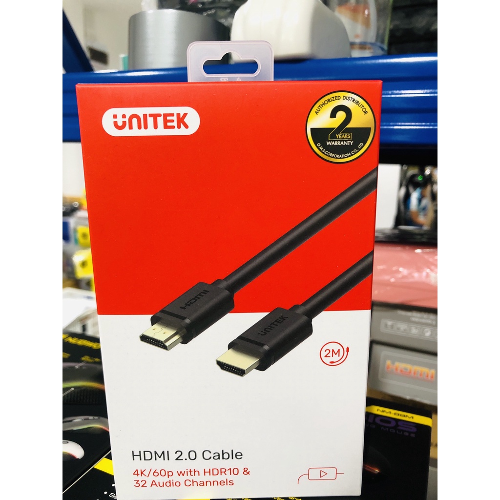 สาย HDMI UNITEK 4K60Hz High Speed HDMI Cable  ★★ประกันศูนย์ ปี