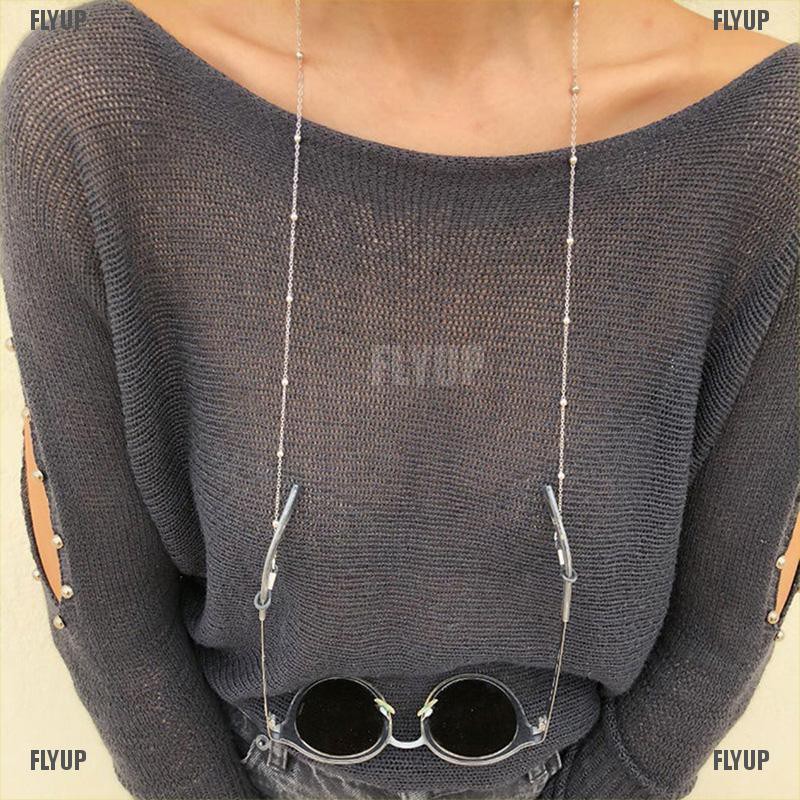 flyup-ผู้หญิง-ทอง-แว่นตา-โซ่-แว่นกันแดด-อ่านหนังสือ-ลูกปัด-แว่นตา-สายคล้องคอ