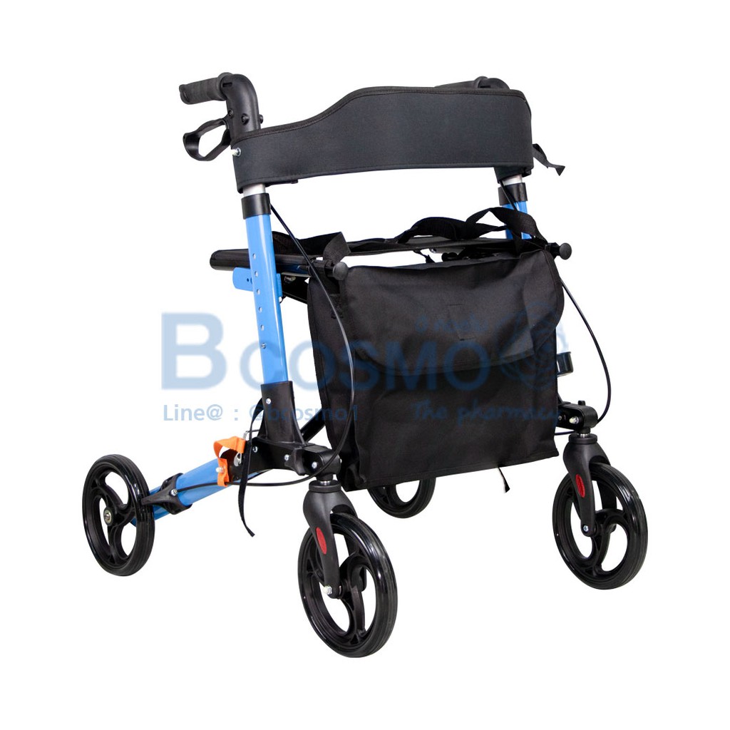 พร้อมส่ง-รถเข็นหัดเดิน-wheelchair-rollator-ใช้สำหรับช่วยพยุงเดิน-พับเก็บได้-รถเข็นพยุงเดิน-รถเข็นวีลแชร์-bcosmo