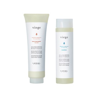 Lebel Viege shampoo 240ml + treatment Volume 240ml  แชมพุสำหรับ Anti aging ขจัดสิ่งสกปรก ความมันสะสม ช่วยลดผมร่วง และช่ว