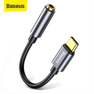 Baseus อะแดปเตอร์แปลงสายหูฟัง USB Type C เป็น Aux 3.5 มม. สำหรับ Huawei Xiaomi Oneplus ipad air 4