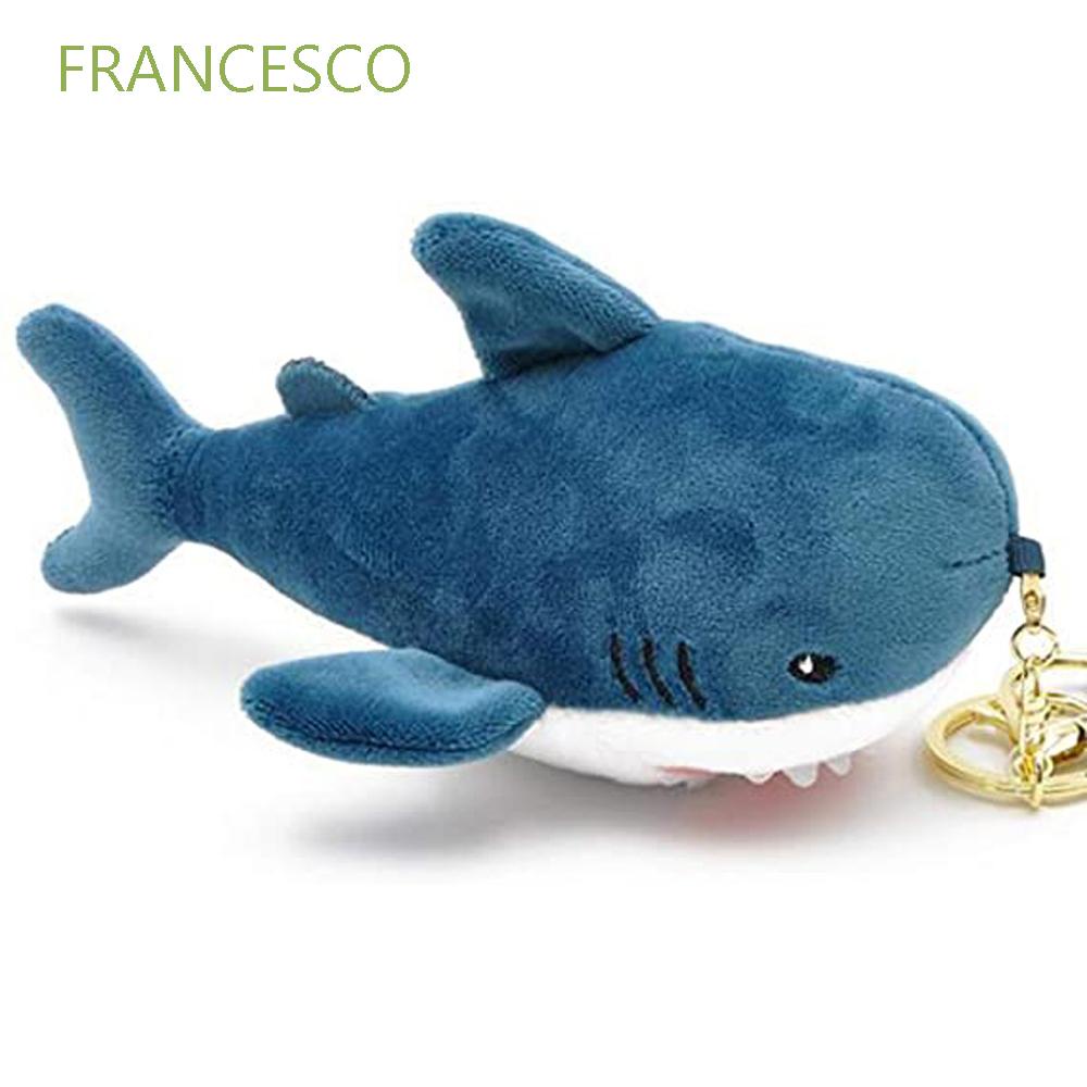 ภาพหน้าปกสินค้าFrancesco พวงกุญแจจี้ตุ๊กตาปลาฉลามขนาด 15 ซมสําหรับห้อยกระเป๋าเป้สะพายหลัง