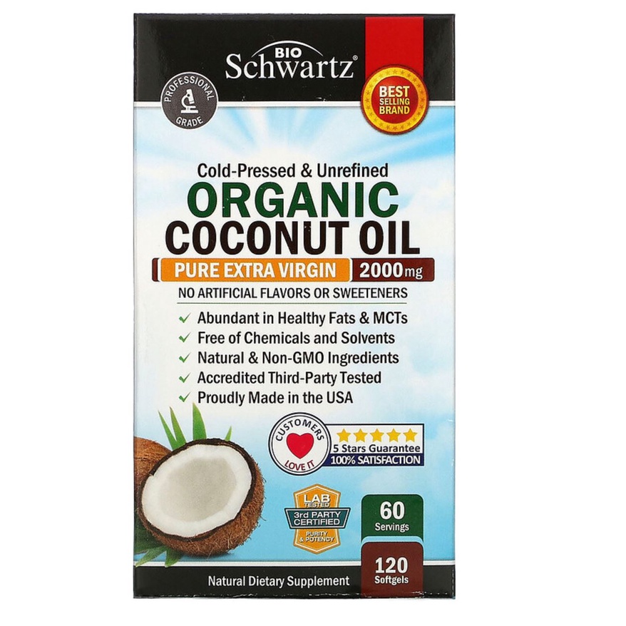 mct-organic-coconut-oil-1-000-mg-120-softgels-bioschwartz-น้ำมันมะพร้าวบริสุทธิ์-สกัด-ในรูปแบบแคปซูลซอฟเจล
