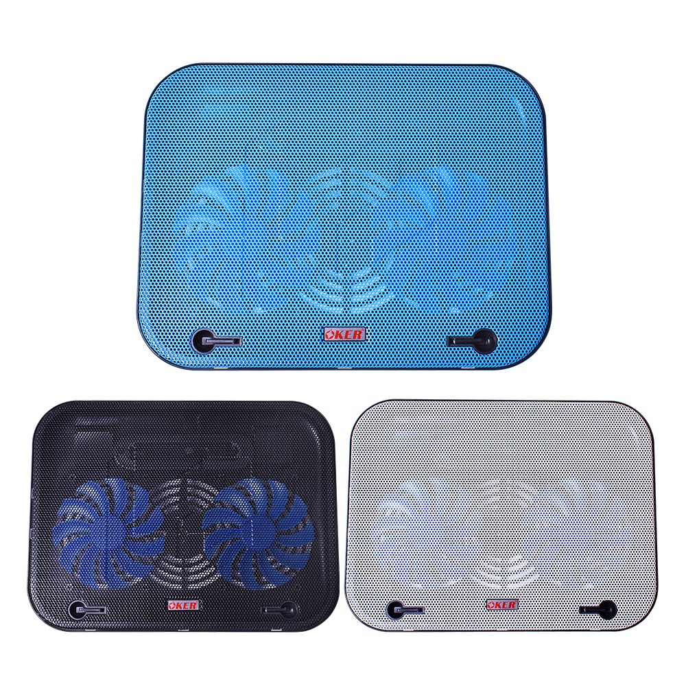 แท้100-oker-hvc-632-notebook-cooler-pad-พัดลมรองโน๊ตบุ๊ค-พัดลมระบายความร้อน-cooling-pad