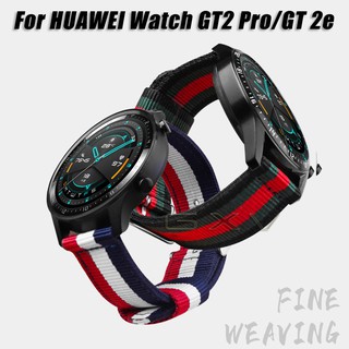 สินค้า สายนาฬิกาข้อมือไนล่อนสําหรับ Huawei Watch GT3 46mm GT2 Pro ECG Huawei Gt2E / Samsung Galaxy Active 2 Band