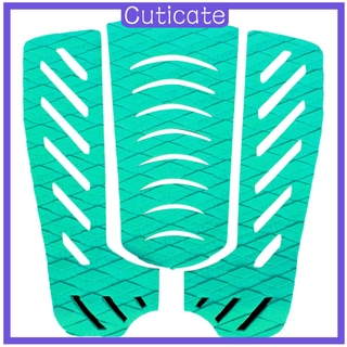 ราคา[CUTICATE] 3 Pieces/ Set Anti-Slip Surfboard Traction Pad Tail Pad Deck Grips