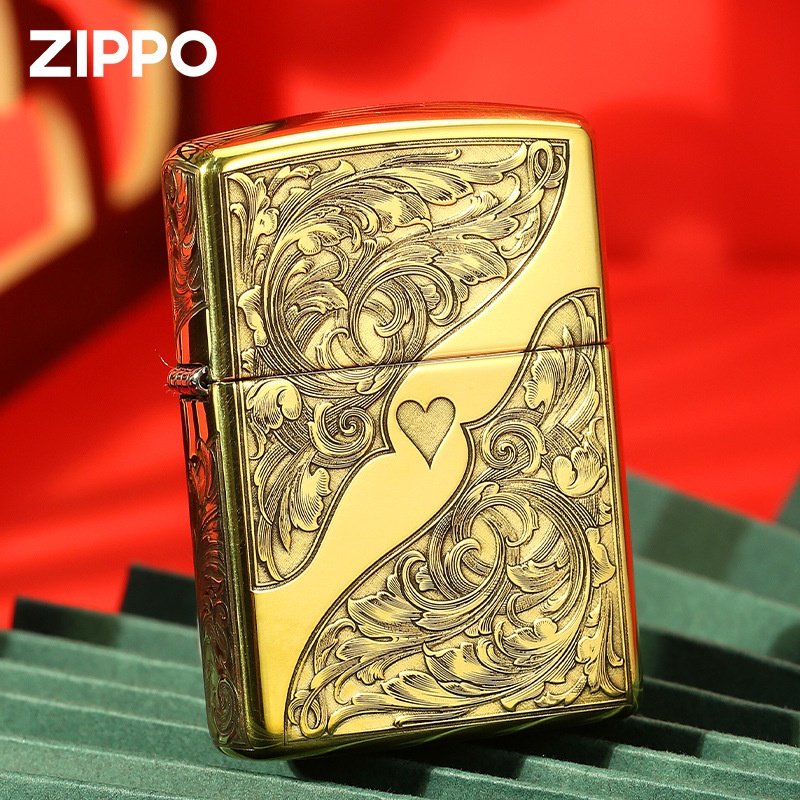 zippo-zippo-ของแท้๑-zippo-zippo-ไฟแช็กของแท้-ของแท้-สลักลึก-ลิมิเต็ด-อิดิชั่น-หัวใจ-tang-หญ้า-ไฟแช็ก-กันลม-ตัวผู้