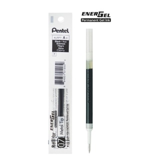 PENTEL ไส้ปากกาเจลหมึกกันน้ำ Energel Permanentขนาด0.7มม.สีดำ