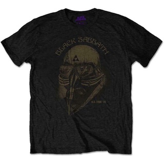 เสื้อยืดวินเทจเสื้อยืด ผ้าฝ้าย พิมพ์ลาย Sabbath US Tour 78 - JCaiok78AKdecm19 สีดําS-5XL