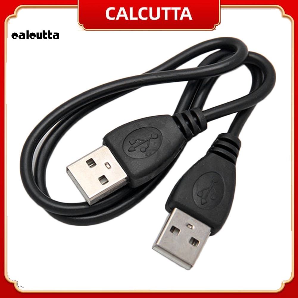 calcutta-สายเคเบิลอะแดปเตอร์เชื่อมต่อข้อมูล-usb-2-0-ตัวผู้-เป็นตัวผู้-0-5-ม-สีดํา