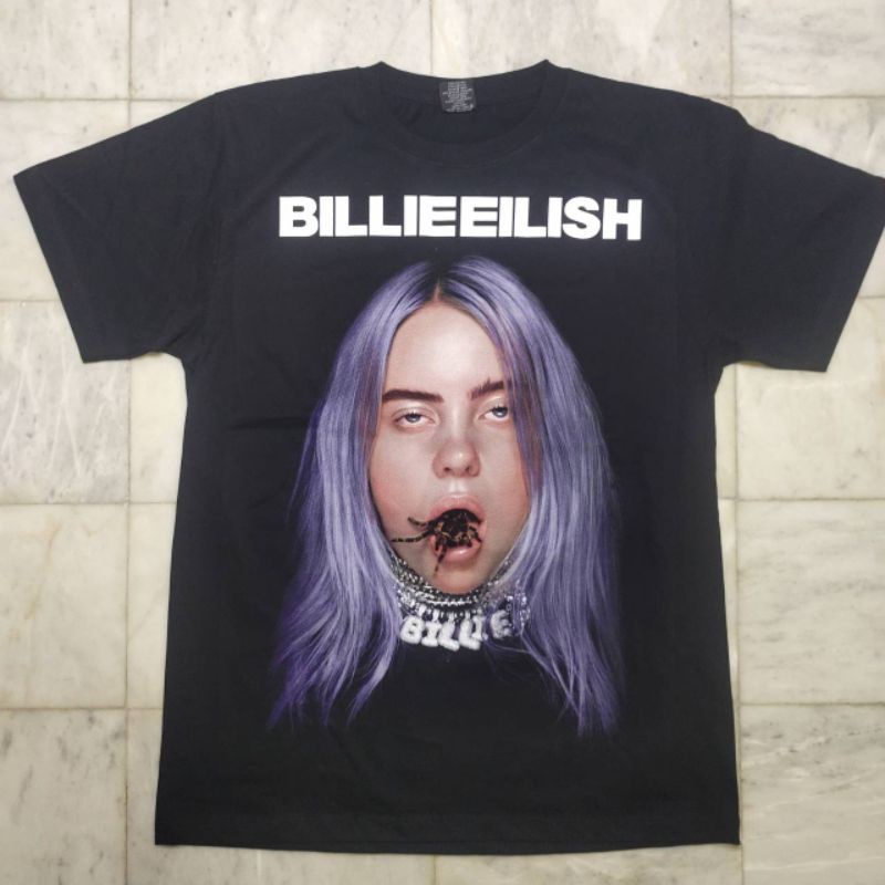 แฟชั่นยูนิเซ็กซ์-เสื้อยืดใหม่-cod-เสื้อยืด-billie-eilish-raptee-hiphop-เสื้อวง-billieeilish-coming-club