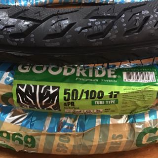 สินค้า ยางนอก50/100-17ลายไฟGOODRIDE เพิ่มมีทุกเบอร์