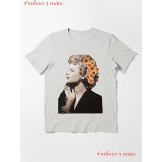 New Lucille Ball Floral Essential T-Shirt เสื้อยืดพิมพ์ลาย ดผ้าเด้ง คอกลม cotton ความนิยม sale Unisex