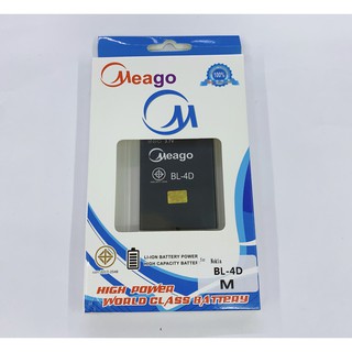 Meago แบตเตอรี่ รุ่น NOKIA BL-4D สินค้าพร้อมส่ง