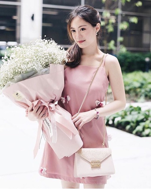 mini-dress-original-pink-เดรสสายเดี่ยว-ทรงเอ