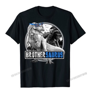 เสื้อยืดโอเวอร์ไซส์เสื้อยืด ผ้าฝ้าย พิมพ์ลายไดโนเสาร์ Brothersaurus สไตล์ฮาราจูกุ สําหรับผู้ชายS-4XL