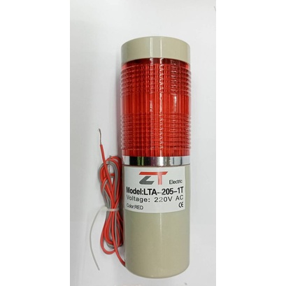 lta-205-1t-led-สีแดง-1ชั้น-tower-light-220vac-ไฟติดค้าง-ไฟเตอร์สถานะเครื่องจักร-ทาวเวอร์ไลท์-ทาวเวอร์แลมป์-lta-205