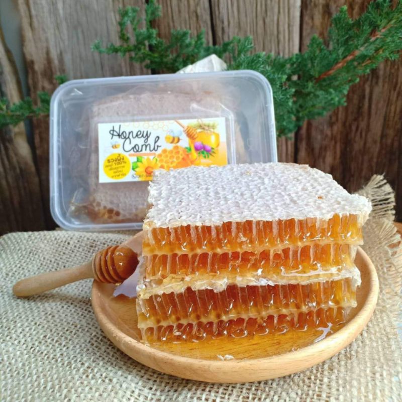 ภาพหน้าปกสินค้าส่งไว ราคาส่ง รังผึ้ง ไซส์จัมโบ้ 400 กรัม รวงผึ้งสด  ลดพิเศษคุ้มสุดๆ พร้อมส่ง