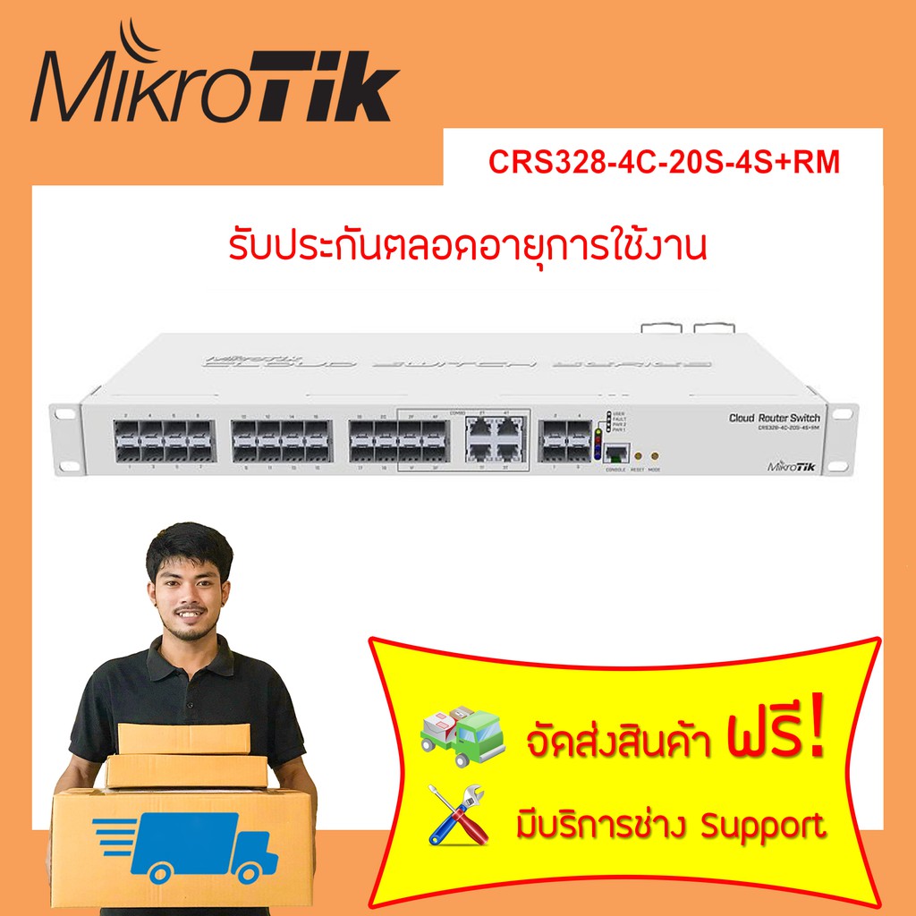 CRS328-4C-20S-4S+RM ออกใบกำกับภาษีได้+รับประกันตลอดการใช้งาน ของแท้ ...