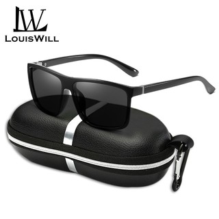 Louiswill แว่นตากันแดด Polarized Uv400 กันลื่นสําหรับผู้ชายเล่นกีฬาแข่งรถตกปลา