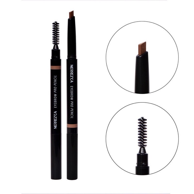 merrezca-natural-brow-pencil-เมอร์เรก้า-ดินสอเขียนคิ้วหัวตัด-0-3-กรัม