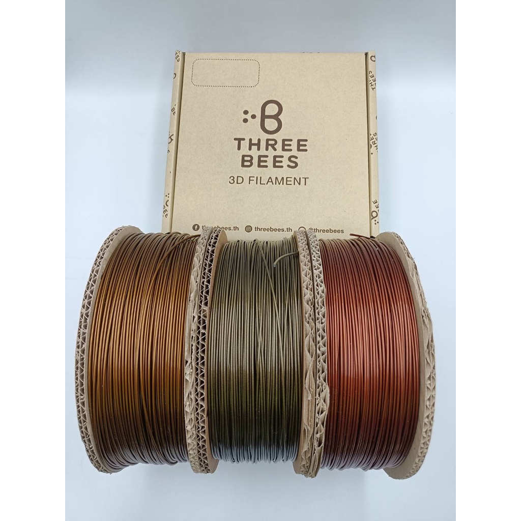 Threebees PETG เส้น 3D Filament Bronze Color ขนาด 1.75 มม. | Shopee ...