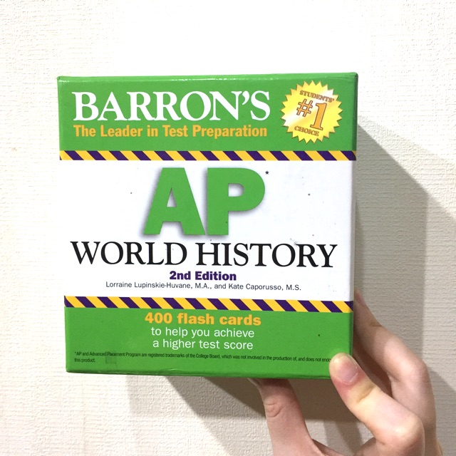 Barron's AP World History Flashcards สภาพดีมาก Shopee Thailand