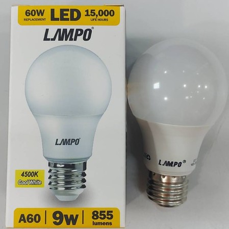 หลอด-led-9w-ยี่ห้อ-lampo-cool-white