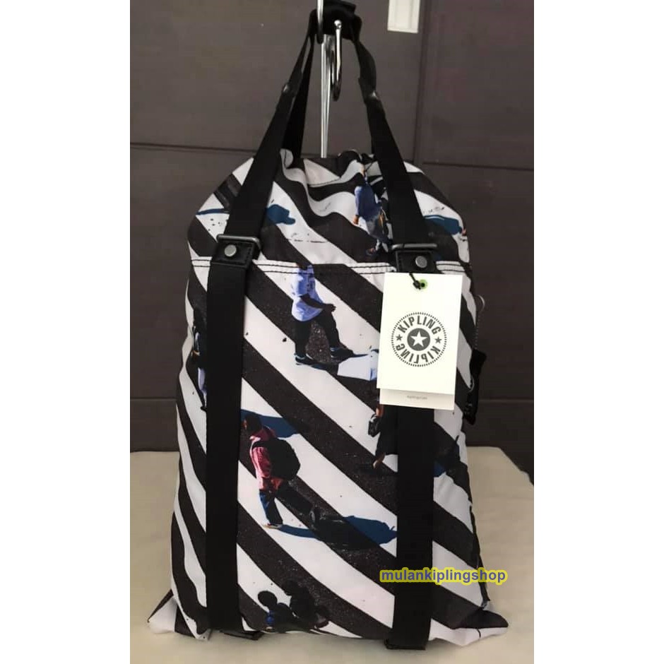 EMS Kipling LOVILIA Printed Convertible Bag Zebra Crossing Shopee Thailand
