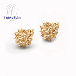 Finejewelthai ต่างหูดอกไม้-ต่างหูเงิน-เงินแท้ 925-ออกแบบพิเศษ-Silver-Design-Earring - E107600pg