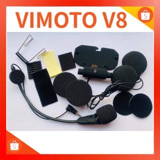 ภาพหน้าปกสินค้าหูฟัง ไม่มีตัวเครื่อง** ชุดฐานหูฟัง+ไมค์อ่อน Vimoto รุ่น V8 ฟังเพลง โทร ที่เกี่ยวข้อง